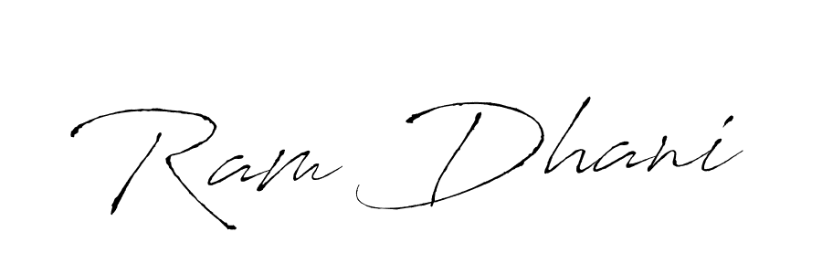 You should practise on your own different ways (Antro_Vectra) to write your name (Ram Dhani) in signature. don't let someone else do it for you. Ram Dhani signature style 6 images and pictures png