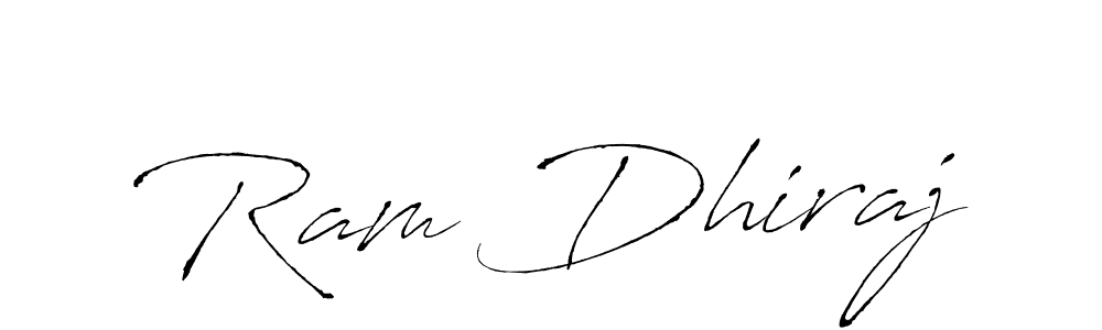 How to make Ram Dhiraj name signature. Use Antro_Vectra style for creating short signs online. This is the latest handwritten sign. Ram Dhiraj signature style 6 images and pictures png