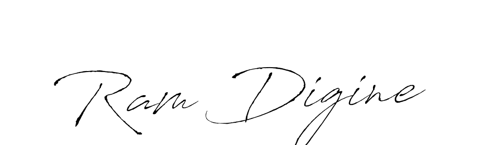 Make a beautiful signature design for name Ram Digine. With this signature (Antro_Vectra) style, you can create a handwritten signature for free. Ram Digine signature style 6 images and pictures png