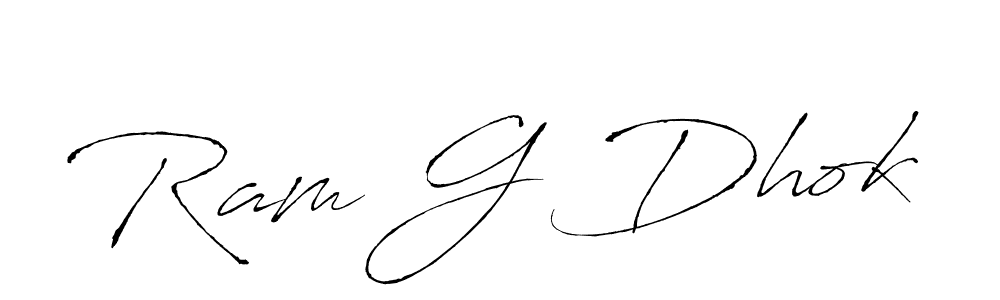 Make a beautiful signature design for name Ram G Dhok. With this signature (Antro_Vectra) style, you can create a handwritten signature for free. Ram G Dhok signature style 6 images and pictures png