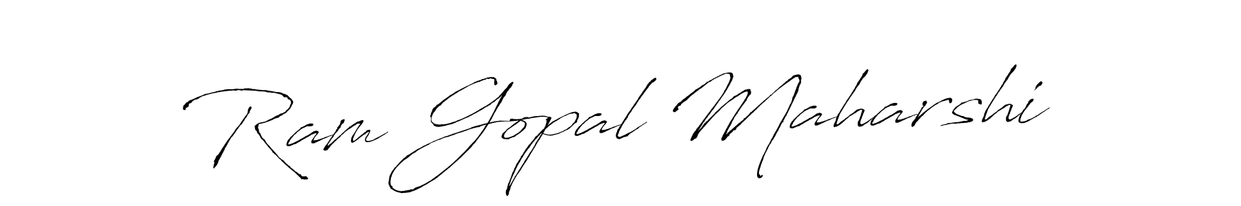 Make a beautiful signature design for name Ram Gopal Maharshi. With this signature (Antro_Vectra) style, you can create a handwritten signature for free. Ram Gopal Maharshi signature style 6 images and pictures png