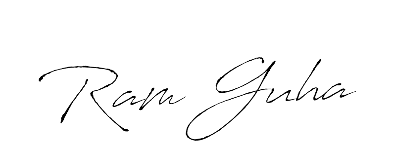 Design your own signature with our free online signature maker. With this signature software, you can create a handwritten (Antro_Vectra) signature for name Ram Guha. Ram Guha signature style 6 images and pictures png