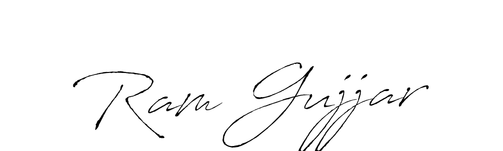 Make a beautiful signature design for name Ram Gujjar. With this signature (Antro_Vectra) style, you can create a handwritten signature for free. Ram Gujjar signature style 6 images and pictures png