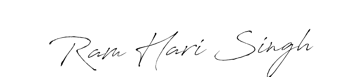 Ram Hari Singh stylish signature style. Best Handwritten Sign (Antro_Vectra) for my name. Handwritten Signature Collection Ideas for my name Ram Hari Singh. Ram Hari Singh signature style 6 images and pictures png