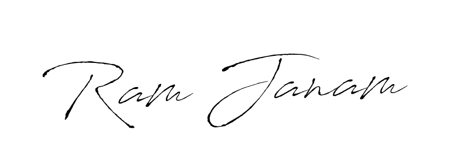 Use a signature maker to create a handwritten signature online. With this signature software, you can design (Antro_Vectra) your own signature for name Ram Janam. Ram Janam signature style 6 images and pictures png