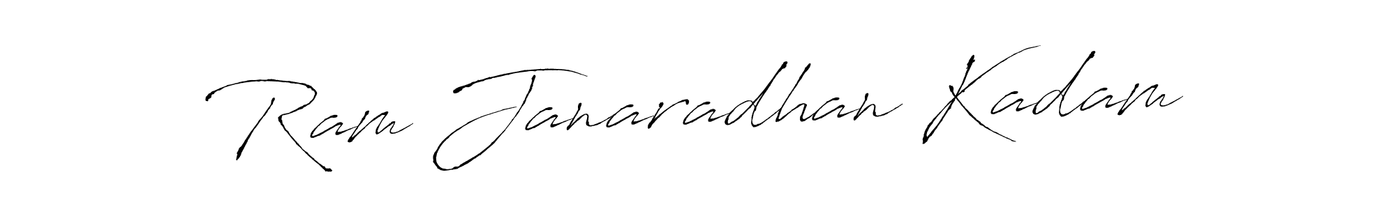 Create a beautiful signature design for name Ram Janaradhan Kadam. With this signature (Antro_Vectra) fonts, you can make a handwritten signature for free. Ram Janaradhan Kadam signature style 6 images and pictures png