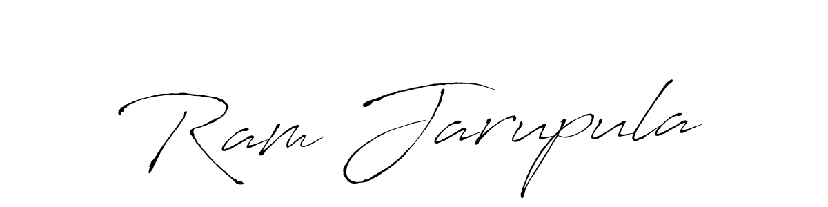 Make a beautiful signature design for name Ram Jarupula. With this signature (Antro_Vectra) style, you can create a handwritten signature for free. Ram Jarupula signature style 6 images and pictures png