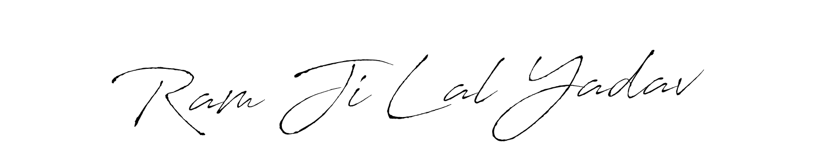 Create a beautiful signature design for name Ram Ji Lal Yadav. With this signature (Antro_Vectra) fonts, you can make a handwritten signature for free. Ram Ji Lal Yadav signature style 6 images and pictures png