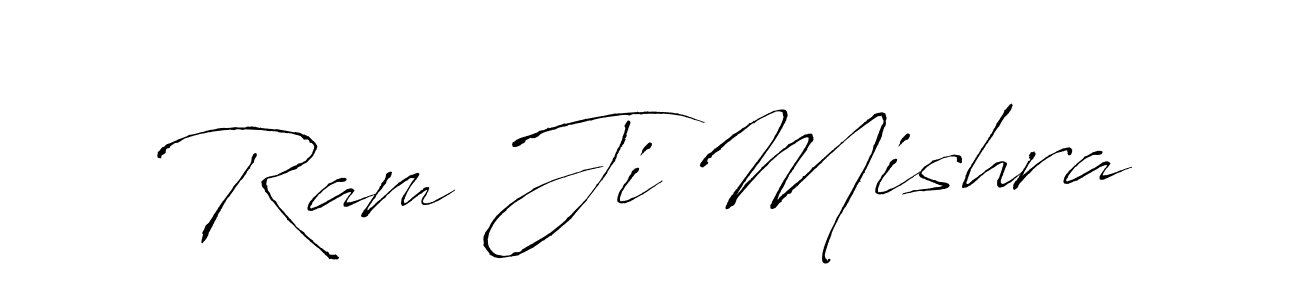 How to make Ram Ji Mishra name signature. Use Antro_Vectra style for creating short signs online. This is the latest handwritten sign. Ram Ji Mishra signature style 6 images and pictures png