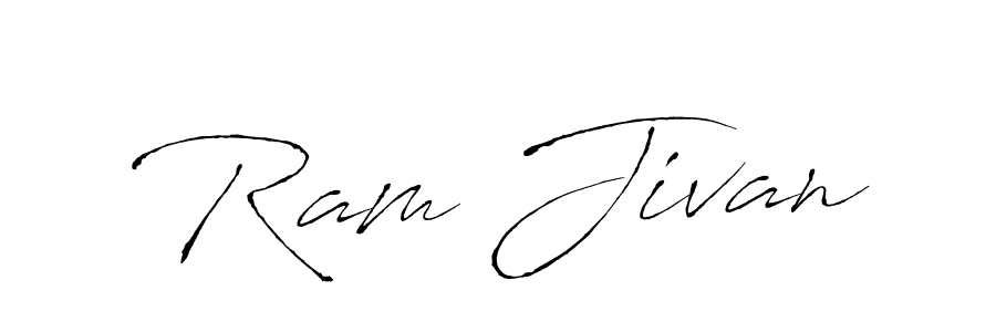Also You can easily find your signature by using the search form. We will create Ram Jivan name handwritten signature images for you free of cost using Antro_Vectra sign style. Ram Jivan signature style 6 images and pictures png