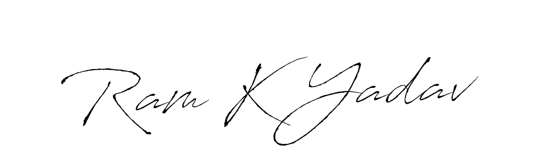 This is the best signature style for the Ram K Yadav name. Also you like these signature font (Antro_Vectra). Mix name signature. Ram K Yadav signature style 6 images and pictures png