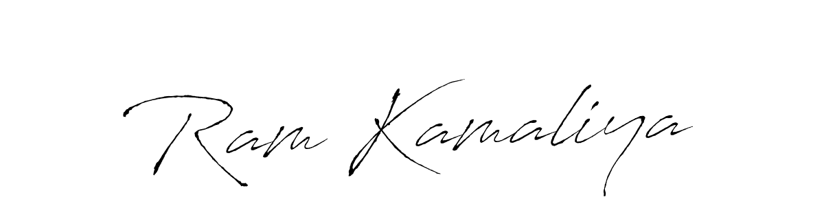 You should practise on your own different ways (Antro_Vectra) to write your name (Ram Kamaliya) in signature. don't let someone else do it for you. Ram Kamaliya signature style 6 images and pictures png