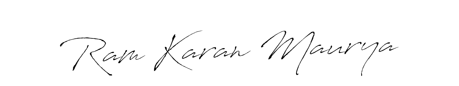 Ram Karan Maurya stylish signature style. Best Handwritten Sign (Antro_Vectra) for my name. Handwritten Signature Collection Ideas for my name Ram Karan Maurya. Ram Karan Maurya signature style 6 images and pictures png