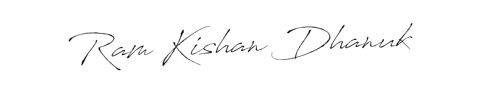 Antro_Vectra is a professional signature style that is perfect for those who want to add a touch of class to their signature. It is also a great choice for those who want to make their signature more unique. Get Ram Kishan Dhanuk name to fancy signature for free. Ram Kishan Dhanuk signature style 6 images and pictures png