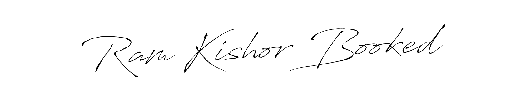 Use a signature maker to create a handwritten signature online. With this signature software, you can design (Antro_Vectra) your own signature for name Ram Kishor Booked. Ram Kishor Booked signature style 6 images and pictures png