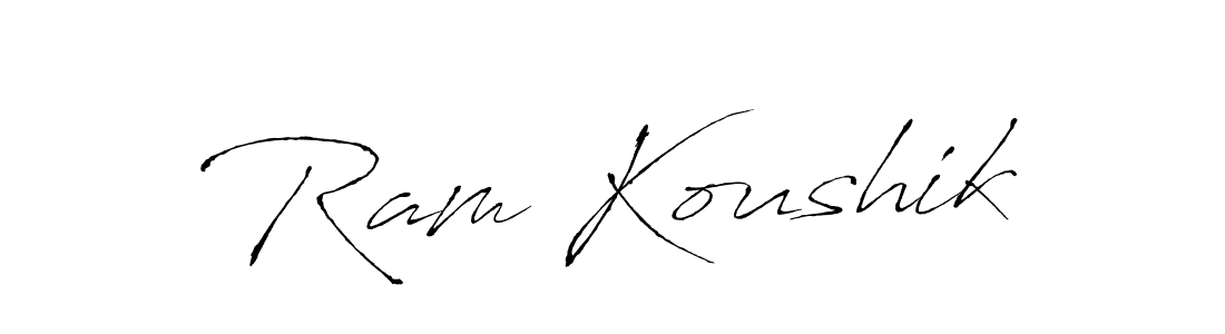 How to Draw Ram Koushik signature style? Antro_Vectra is a latest design signature styles for name Ram Koushik. Ram Koushik signature style 6 images and pictures png