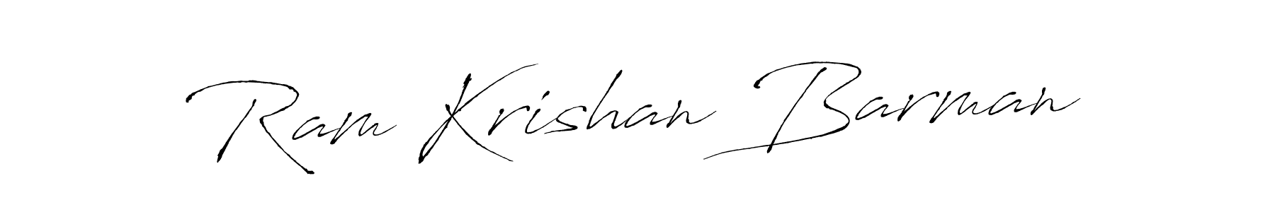 The best way (Antro_Vectra) to make a short signature is to pick only two or three words in your name. The name Ram Krishan Barman include a total of six letters. For converting this name. Ram Krishan Barman signature style 6 images and pictures png