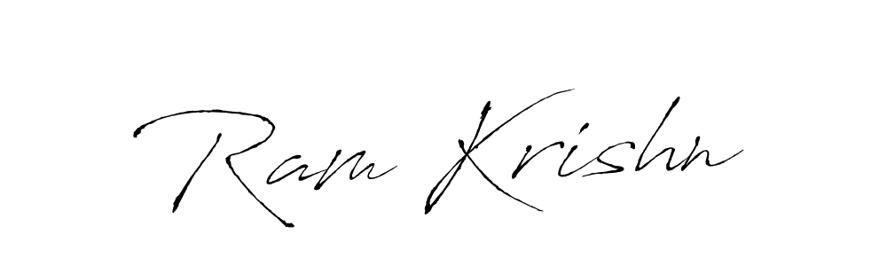 You can use this online signature creator to create a handwritten signature for the name Ram Krishn. This is the best online autograph maker. Ram Krishn signature style 6 images and pictures png