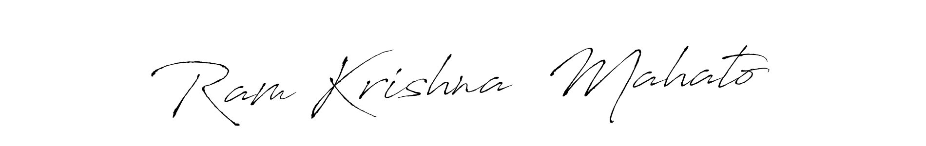 Make a beautiful signature design for name Ram Krishna  Mahato. With this signature (Antro_Vectra) style, you can create a handwritten signature for free. Ram Krishna  Mahato signature style 6 images and pictures png