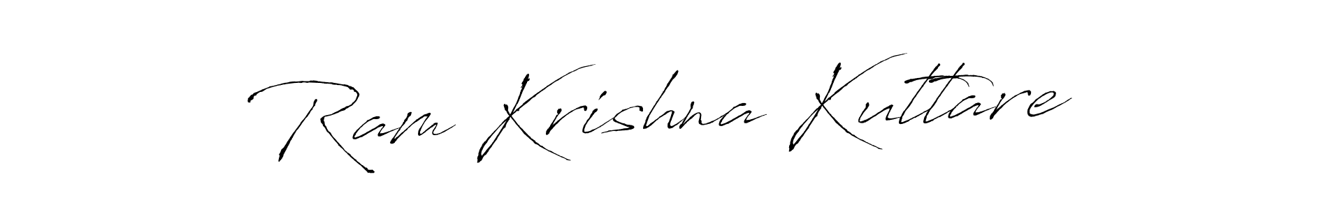 Antro_Vectra is a professional signature style that is perfect for those who want to add a touch of class to their signature. It is also a great choice for those who want to make their signature more unique. Get Ram Krishna Kuttare name to fancy signature for free. Ram Krishna Kuttare signature style 6 images and pictures png