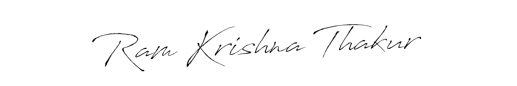 Design your own signature with our free online signature maker. With this signature software, you can create a handwritten (Antro_Vectra) signature for name Ram Krishna Thakur. Ram Krishna Thakur signature style 6 images and pictures png