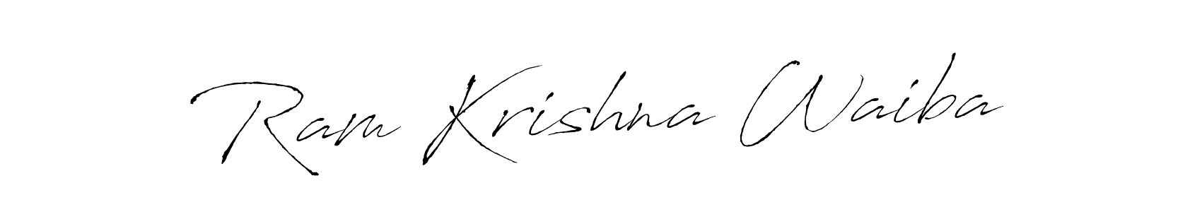 Ram Krishna Waiba stylish signature style. Best Handwritten Sign (Antro_Vectra) for my name. Handwritten Signature Collection Ideas for my name Ram Krishna Waiba. Ram Krishna Waiba signature style 6 images and pictures png