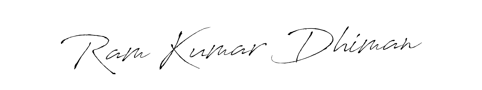 Design your own signature with our free online signature maker. With this signature software, you can create a handwritten (Antro_Vectra) signature for name Ram Kumar Dhiman. Ram Kumar Dhiman signature style 6 images and pictures png