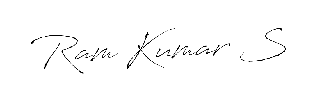 You should practise on your own different ways (Antro_Vectra) to write your name (Ram Kumar S) in signature. don't let someone else do it for you. Ram Kumar S signature style 6 images and pictures png