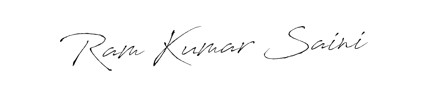 Also we have Ram Kumar Saini name is the best signature style. Create professional handwritten signature collection using Antro_Vectra autograph style. Ram Kumar Saini signature style 6 images and pictures png