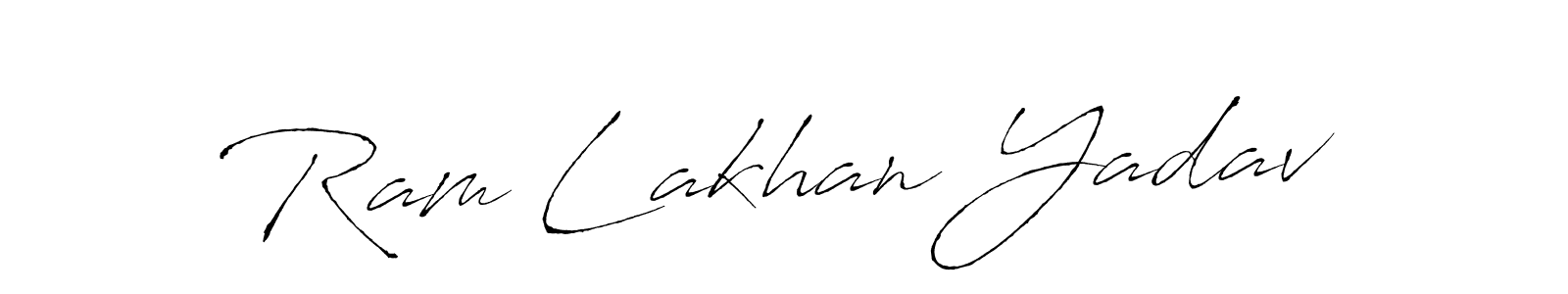 Use a signature maker to create a handwritten signature online. With this signature software, you can design (Antro_Vectra) your own signature for name Ram Lakhan Yadav. Ram Lakhan Yadav signature style 6 images and pictures png