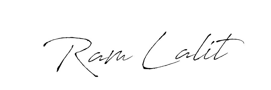 Use a signature maker to create a handwritten signature online. With this signature software, you can design (Antro_Vectra) your own signature for name Ram Lalit. Ram Lalit signature style 6 images and pictures png