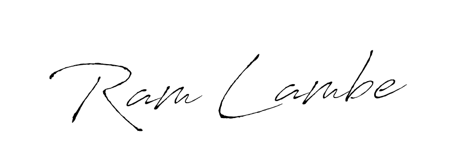 Also we have Ram Lambe name is the best signature style. Create professional handwritten signature collection using Antro_Vectra autograph style. Ram Lambe signature style 6 images and pictures png