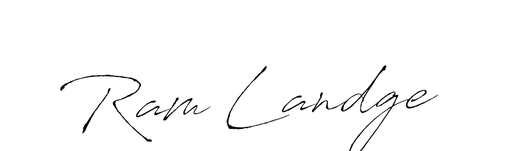 You should practise on your own different ways (Antro_Vectra) to write your name (Ram Landge) in signature. don't let someone else do it for you. Ram Landge signature style 6 images and pictures png