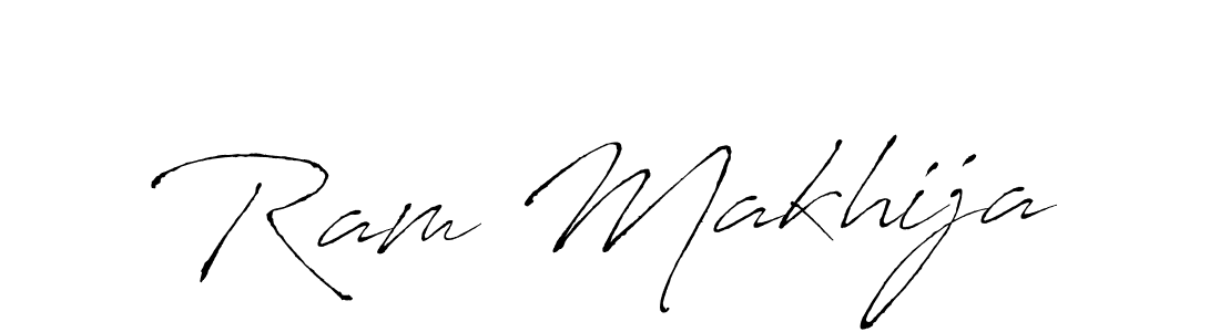 Ram Makhija stylish signature style. Best Handwritten Sign (Antro_Vectra) for my name. Handwritten Signature Collection Ideas for my name Ram Makhija. Ram Makhija signature style 6 images and pictures png