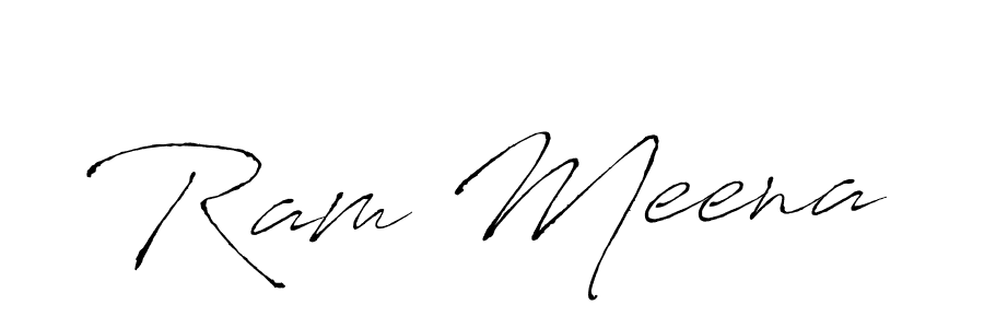 Make a beautiful signature design for name Ram Meena. With this signature (Antro_Vectra) style, you can create a handwritten signature for free. Ram Meena signature style 6 images and pictures png