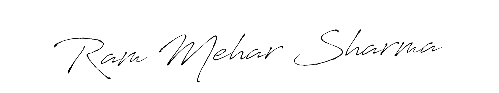 Also we have Ram Mehar Sharma name is the best signature style. Create professional handwritten signature collection using Antro_Vectra autograph style. Ram Mehar Sharma signature style 6 images and pictures png