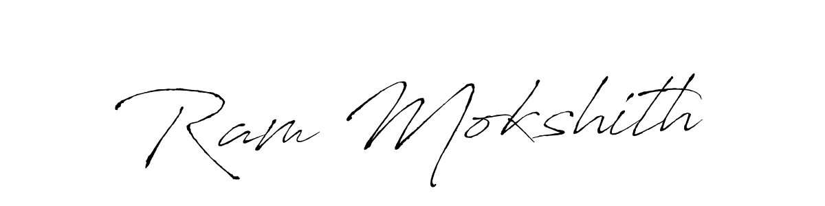 Antro_Vectra is a professional signature style that is perfect for those who want to add a touch of class to their signature. It is also a great choice for those who want to make their signature more unique. Get Ram Mokshith name to fancy signature for free. Ram Mokshith signature style 6 images and pictures png