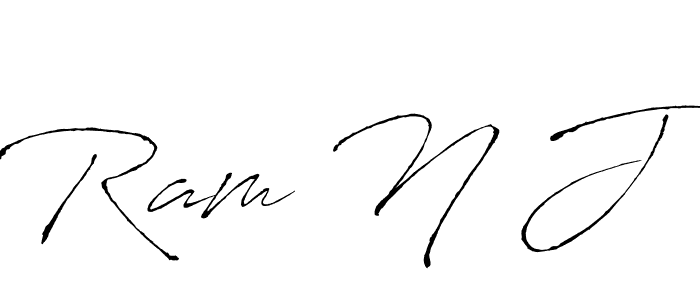 Create a beautiful signature design for name Ram N J. With this signature (Antro_Vectra) fonts, you can make a handwritten signature for free. Ram N J signature style 6 images and pictures png