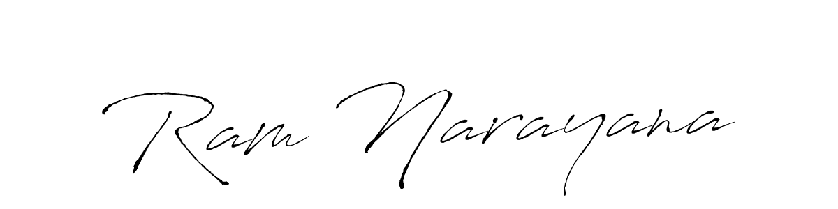 Make a beautiful signature design for name Ram Narayana. With this signature (Antro_Vectra) style, you can create a handwritten signature for free. Ram Narayana signature style 6 images and pictures png