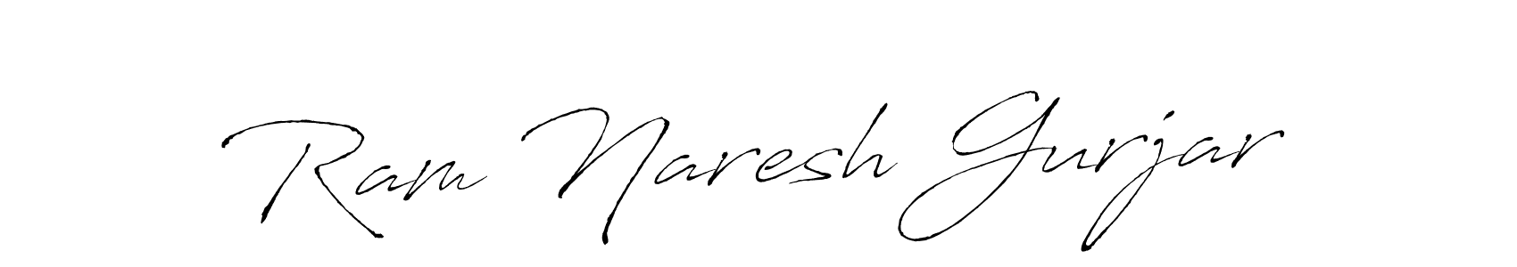 Create a beautiful signature design for name Ram Naresh Gurjar. With this signature (Antro_Vectra) fonts, you can make a handwritten signature for free. Ram Naresh Gurjar signature style 6 images and pictures png