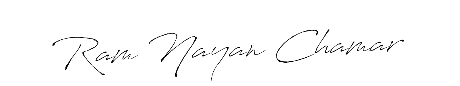 See photos of Ram Nayan Chamar official signature by Spectra . Check more albums & portfolios. Read reviews & check more about Antro_Vectra font. Ram Nayan Chamar signature style 6 images and pictures png