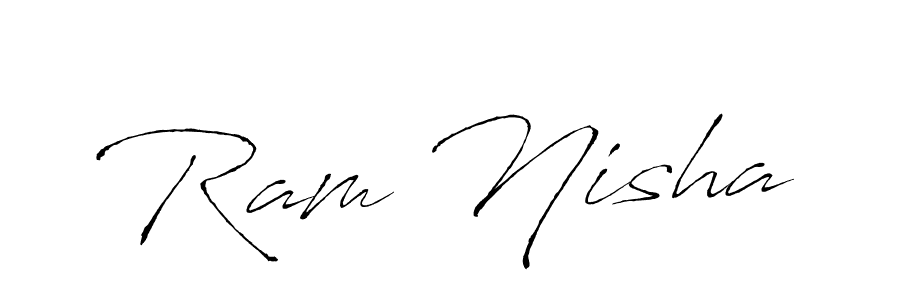 Ram Nisha stylish signature style. Best Handwritten Sign (Antro_Vectra) for my name. Handwritten Signature Collection Ideas for my name Ram Nisha. Ram Nisha signature style 6 images and pictures png