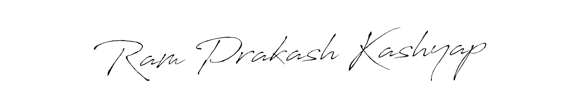 Make a beautiful signature design for name Ram Prakash Kashyap. With this signature (Antro_Vectra) style, you can create a handwritten signature for free. Ram Prakash Kashyap signature style 6 images and pictures png