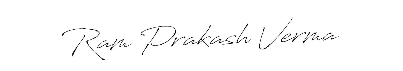 Create a beautiful signature design for name Ram Prakash Verma. With this signature (Antro_Vectra) fonts, you can make a handwritten signature for free. Ram Prakash Verma signature style 6 images and pictures png