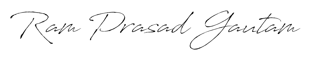 Style your name Ram Prasad Gautam with confidence using Antro_Vectra signature design. Simple, elegant, and ready for immediate document use. Ram Prasad Gautam signature style 6 images and pictures png