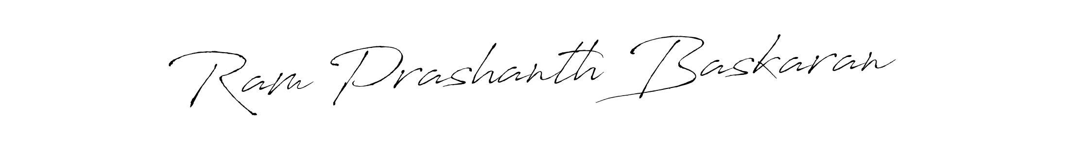 Make a beautiful signature design for name Ram Prashanth Baskaran. With this signature (Antro_Vectra) style, you can create a handwritten signature for free. Ram Prashanth Baskaran signature style 6 images and pictures png