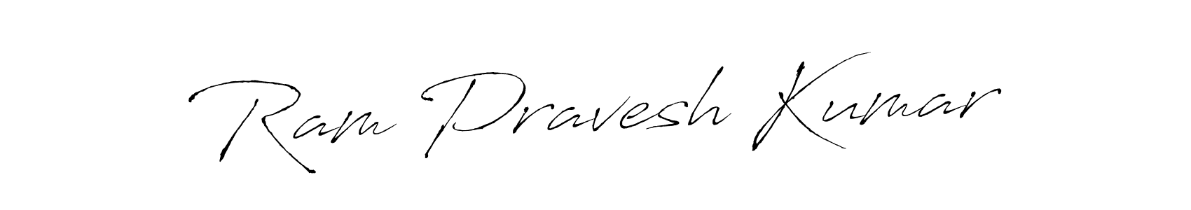 Use a signature maker to create a handwritten signature online. With this signature software, you can design (Antro_Vectra) your own signature for name Ram Pravesh Kumar. Ram Pravesh Kumar signature style 6 images and pictures png