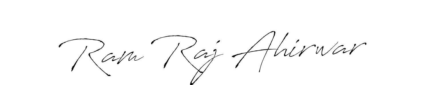 Design your own signature with our free online signature maker. With this signature software, you can create a handwritten (Antro_Vectra) signature for name Ram Raj Ahirwar. Ram Raj Ahirwar signature style 6 images and pictures png