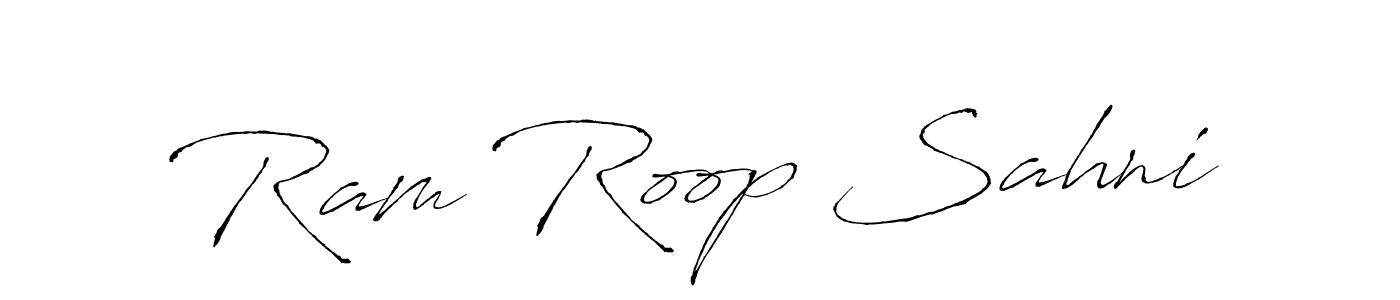 How to make Ram Roop Sahni name signature. Use Antro_Vectra style for creating short signs online. This is the latest handwritten sign. Ram Roop Sahni signature style 6 images and pictures png