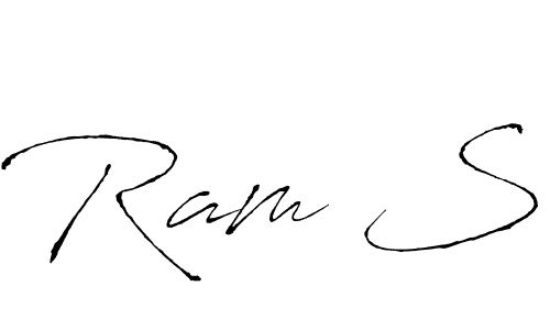 You should practise on your own different ways (Antro_Vectra) to write your name (Ram S) in signature. don't let someone else do it for you. Ram S signature style 6 images and pictures png